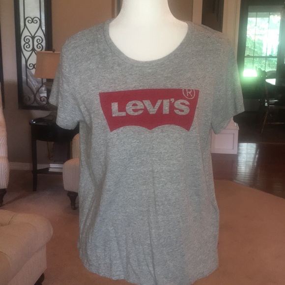 LEVIS gray logo t-shirt - Picture 3 of 12